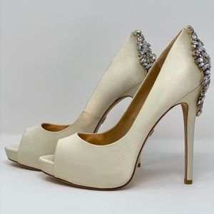 Badgley Mischka bridal shoes.